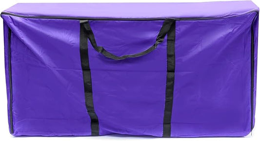 QWORK Hay Bale Storage Bag, 420D Horse and Livestock Hay Bale Bag, Large Tote Waterproof Collapsible Bag Hay Bale Tote Bag with Zipper (Pack of 2)