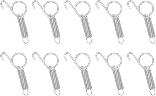 10 Pack Rabbit Cages Door Metal Finger Spring Latch Hook Multi-Functional Pet Cages Door Spring Latch for Fixing Small Animal, Rabbit, Dog, Cat, Parrot, Guinea Pig,Squirrel, Pet Cage Door