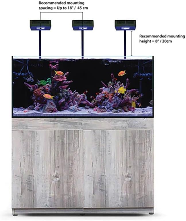 CURRENT Orbit R24 95 Watt Accessory Add On Reef LED Saltwater Marine Aquarium Coral Light with Flex Arm Tank Mount Wireless Lighting & eFlux Wave Pump Control for Fish Tank (4441)