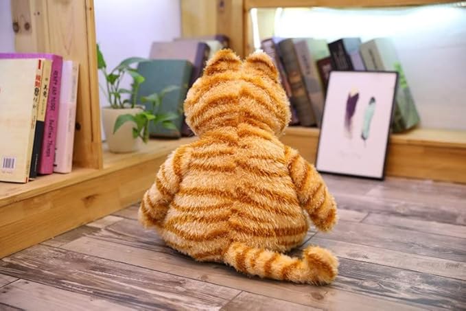 11.8 Inch Ugly Cat Plush Cute Cat Plush Toy-Deeply Loved by Kid Yellow Fat Cat, Lazy Yellow Fat Cat Plush Toy, Derived from Kid Favorite Cartoon animations