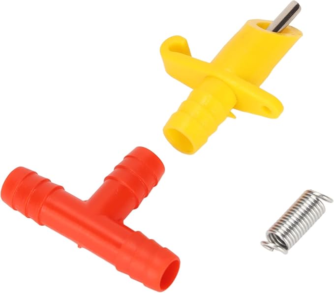 Yosoo Rabbit Nipple Drinker, 100pcs Rodent Automatic Waterer with Stainless Steel Nipple 3 Way Tee Design for Feeding Guinea Pigs Rabbits Ferrets