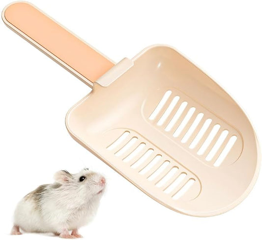 MiOYOOW Hamster Litter Scoop, Plastic Sand Shovel Small Animal Mesh Scooper for Guinea Pig Hamsters Gerbils Small Animals