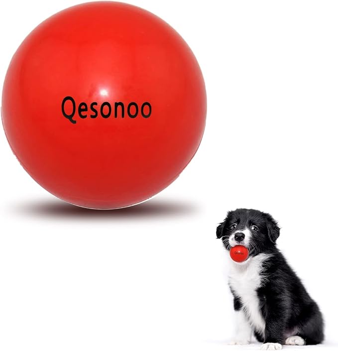 Dog Balls Indestructible,Solid Rubber Bouncy for Dogs Aggressive Chewers Small Breed,Non-Toxic&Floating&High Elasticity,Durable Fetch Ball Small to Chew,Play and Training