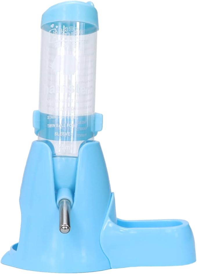 Litewoo 3 in 1 Hamster Water Bottle Small Animal Water Bottle with Food Container Base Hut Hanging Pet Automatic Feeding Drinking Dispenser for Dwarf Hamster Rats Mouse Gerbil Mice