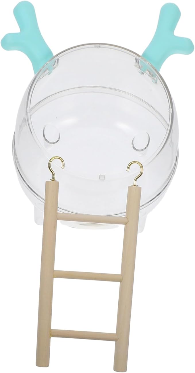 Totority Hamster Sand Bath Tub Litter Box 2-in-1 Hamster Bathroom Set Waterproof Small PET Toilet for Gerbils and Chinchillas Includes Bath Sand and Scoop Accessories
