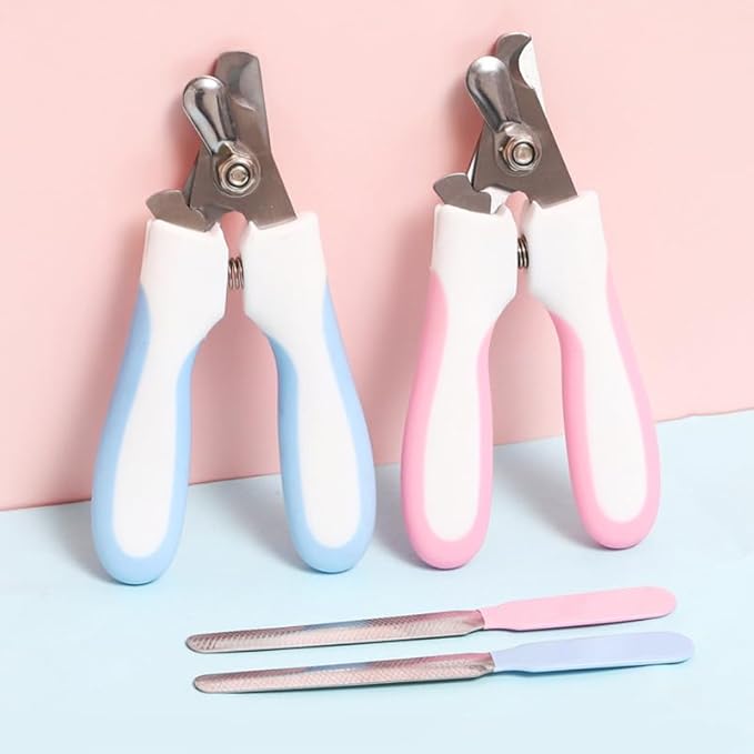 Kimono Art Dog & Cat Pets Nail Trimmers and Clippers, Professional Claw Care Grooming Tool for Pets, Avoid Over Cutting Bloodlines, Blue, for Large and Medium Dogs