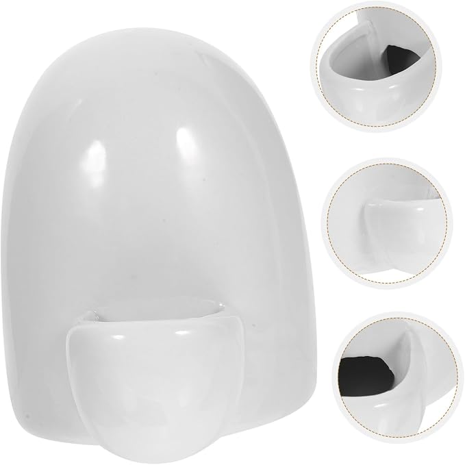 Milisten Ceramic Water Dispenser for Small Pets 3.54X4.33X2.95 Inch Self-Dispensing Pet Water Bowl Automatic Feeder for Hamsters Rabbits Ferrets