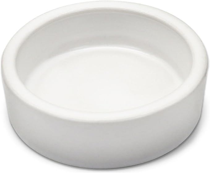 Escape-Proof Reptile Food Dish Bowl, Ceramics Small Animal Bowls for Lizard Frog Snake Turtle Gecko Hamster Food Bowl for Anti Living Foods Escape, Reptile Water Dish (M,2.73inches)