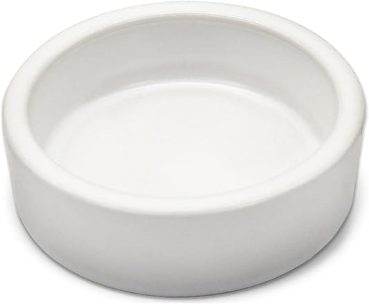 Escape-Proof Reptile Food Dish Bowl, Ceramics Small Animal Bowls for Lizard Frog Snake Turtle Gecko Hamster Food Bowl for Anti Living Foods Escape, Reptile Water Dish (L,3.93inches)