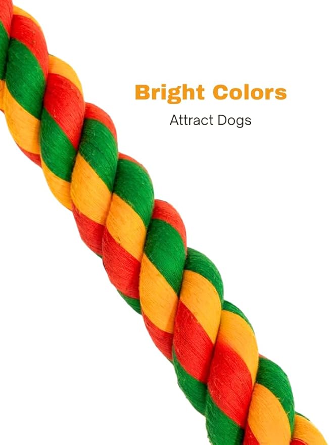 2-Pack Heavy Duty Dog Rope Toys for Large Dogs, Double Knot Rope and Figure-8 Rope Toy, Indestructible Chew & Tug Toys, Teeth Cleaning Cotton Rope Set (2-Pack Set)
