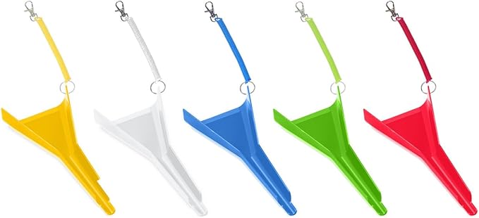 DryFur Hook On Pet Carrier Door - Water Funnel Spout - Guides Water into Dish (Blue)