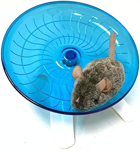 Large Flying Silent Spinner Saucer Exercise Jogging Running Wheel for Small Animal Hamster Gerbil Rat Mouse Rodent Degu Dagus Hermit Crabs Hedgie