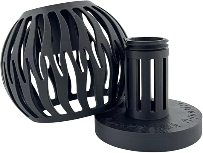 Shrimp Feeder and Hide for Freshwater Aquariums – Modular Design, Aquascape Friendly, Designed & Manufactured in USA (Onyx)