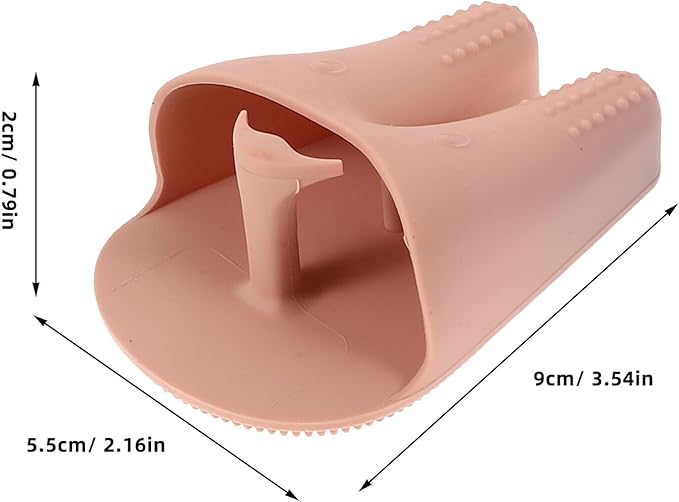 Silicone Facial Cleansing Brush 3pcs Mini Soft Face Scrubber for Women Exfoliating and Deep Pore Cleaning with Cute Rabbit Design Skin Care Tool for Daily Face Wash