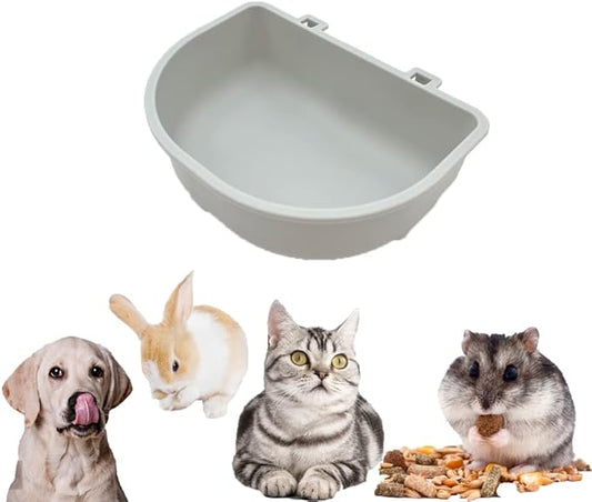 2 Pack Pet Carrier Feeder Clip-on Wire Cage Bowl Bird Feeding Dish Hanging Cups for Cat Carrier with Wire Door Rabbit Habitat Bunny Hutch Hamster Puppy Dog Crate Guinea Pig Ferret Chinchilla