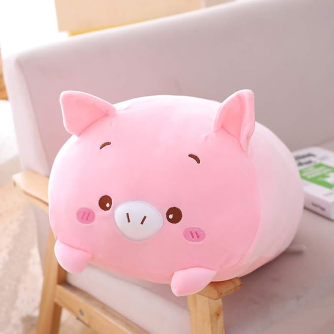 Pig Plush Pillow, Soft Pink Pig Stuffed Animal Body Pillow Toy Gifts for Bedding, Kids, 33.5"