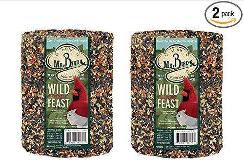 2-Pack of Mr. Bird Wild Bird Feast Birdseed Large Cylinder 4 lbs.