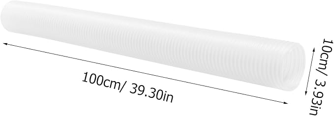 Milisten Expandable Hamster Tunnel - 3.3ft Long Transparent Pet Play Tube for Small Animals | Flexible Exercise Hideout & Interactive Toy for Ferrets, Guinea Pigs, Rats, Gerbils and Mice (Clear White)