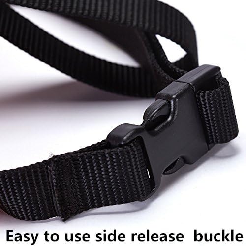 Short Snout Dog Muzzles- Adjustable Breathable Mesh Bulldog Muzzle for Biting Chewing Licking Training Grooming Dog Mask (Black, Small/9"-12")