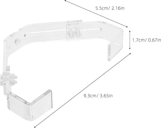 GANAZONO 2Pcs Adjustable Aquarium Lamp Clips for Reptile Terrarium Lighting Secure Glass Tank Holder Bracket with Precise Angle Adjustment