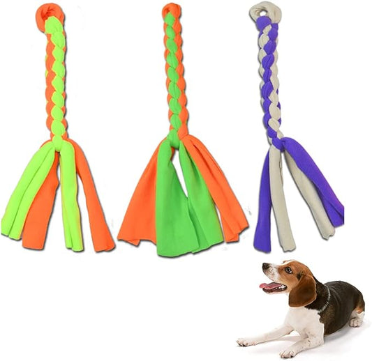 ASOCEA 3 Pack Dog Rope Toys Dog Flirt Pole Replacement Toys Pet Interactive Cotton Chew Toys Chase and Tug for Small Medium Dogs Puppies Breed Chewers …