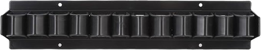 Premium ABS Horse Whip Crop Holder, Holds Up to 12 Whips, Wall Mounted Organizer for Fishing Pole Storage Black, Designed for Long Term Use