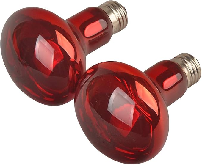 LUCKY HERP Reptile Infrared Basking Bulb,Terrarium Lighting Lamp,2-Pack (75, Watts)