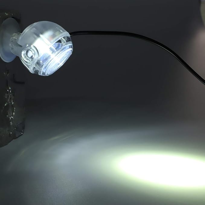 Aquarium Lights, Colorful Gradient Submersible LED Fish Light, LED Aquarium Light, Night Spot Light, US Plug White, for Home Aquariums, Office Tanks, and Decorative Fish Tanks