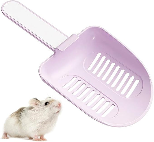 MiOYOOW Hamster Litter Scoop, Plastic Sand Shovel Small Animal Mesh Scooper for Guinea Pig Hamsters Gerbils Small Animals