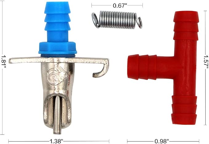 20 Pack of Automatic Rabbit Water Feeder Nipple Waterer Drinkers Automatic Rabbit Watering System Kit for Cages