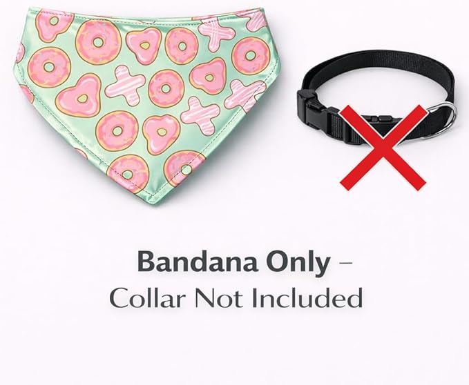 Luxury Satin Dog Bandana – Slip-On Collar Style, Premium Pet Scarf for Medium, Large & XL Dogs – Special Occasion Accessory (Collar Not Included) (Medium - Extra Large, XOXO)