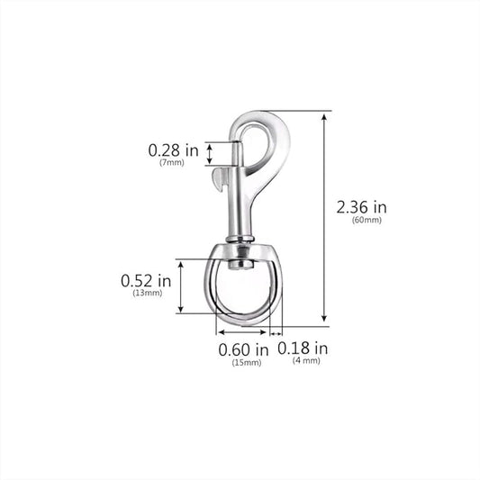 20pcs Swivel Snap Hooks for Dog Leash Collar Linking, 2 Sizes Metal Heavy Duty Eye Lobster Claw Clasp Multipurpose- Perfect for Pet Buckle Key Chain Purse Bag Making Handmade DIY