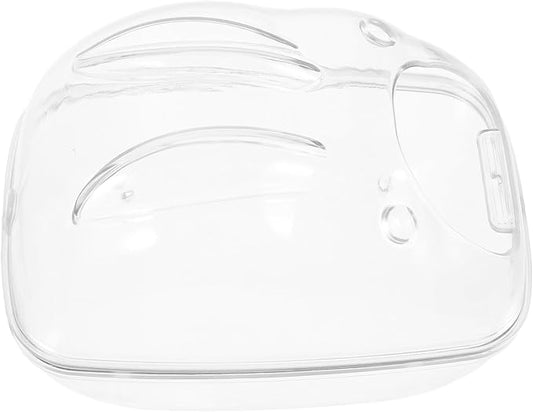 Levemolo Hamster Sand Bath Container Transparent Splash Bathtub for Small Animals for Hamsters Guinea Pigs and Other Pets Easy to Clean Design