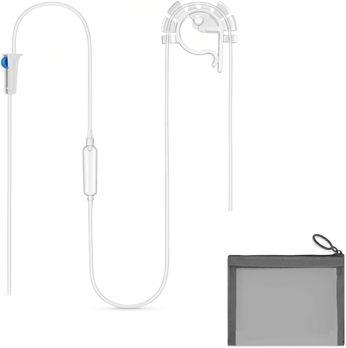 Drip Acclimation Kit for Saltwater and Freshwater Aquariums,Fish Tanks,Adjustable Slow Drip System for Shrimp,Marine Fish,Coral,Plants