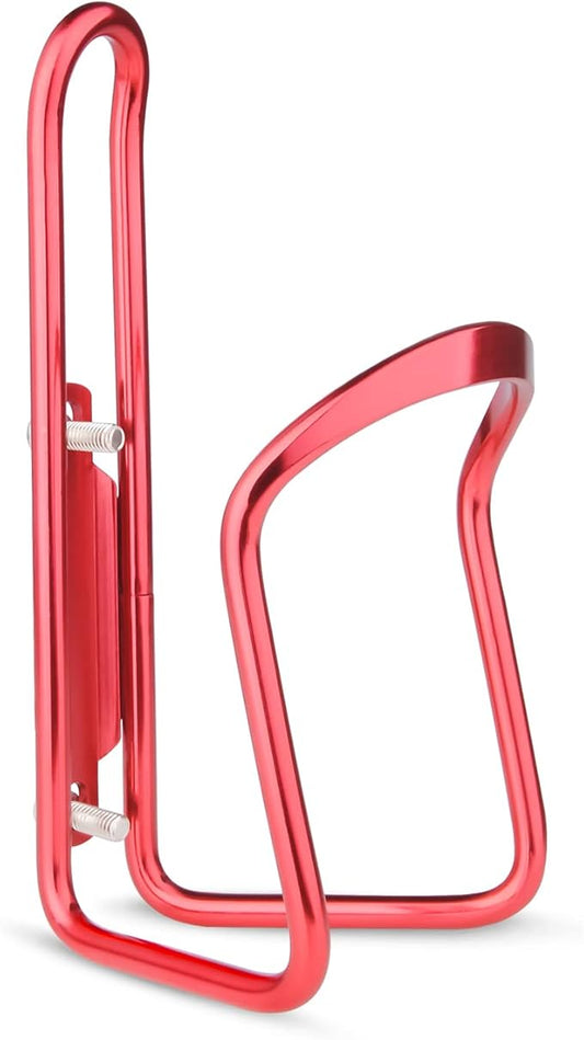 FiveBox Bike Water Bottle Cage, 1Pack Cycling Bicycle Water Bottle Cage Holder Bracket for Mountain Bike MTB Road Bike, Bike Accessories, Made of Lightweight Aluminum Alloy (Red)