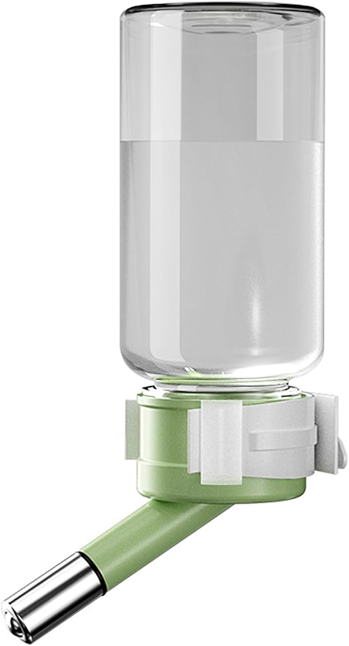 120ml Hamster Water Bottle,Wall Mounted No Drip Gerbil Water Feeder Dispenser for Hamster Gerbils Mice Degus Lemming Hedgehog Small-Sized Pet (Green, 120ml)