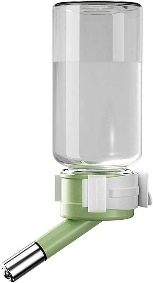 120ml Hamster Water Bottle,Wall Mounted No Drip Gerbil Water Feeder Dispenser for Hamster Gerbils Mice Degus Lemming Hedgehog Small-Sized Pet (Green, 120ml)