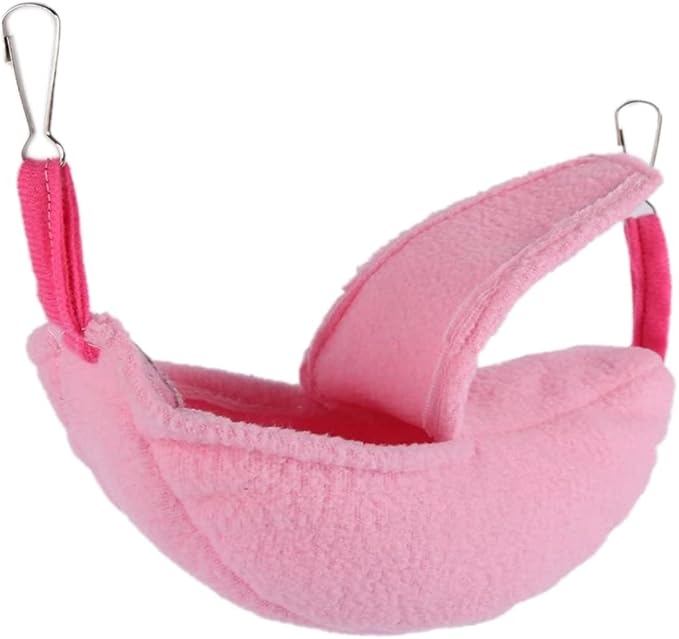 Small Animal Hanging Hammock Soft Bed Hammock Toy for Parrot Hamster Hideout Cage Swinging House Cute Fruit Shape