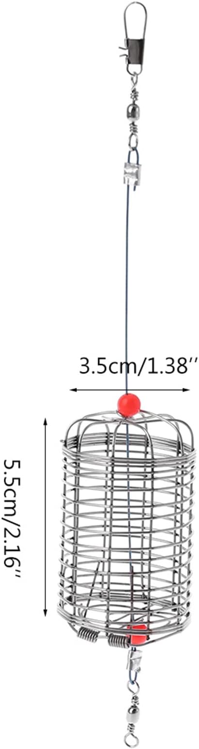 Aquarium Feeding Bowl with Hook Shrimp Feeding Dish Stainless Steel Cage Basket for Small Fish Shrimp Benthic Animal