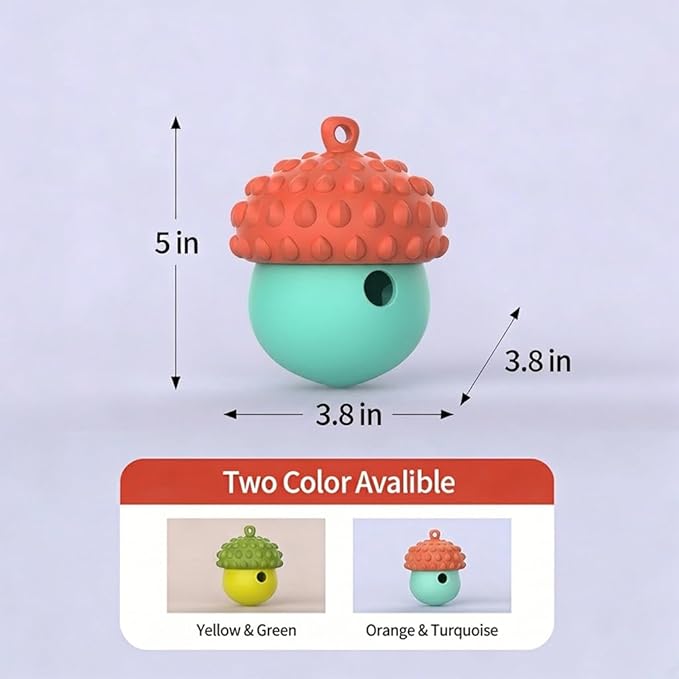 PiFi Interactive Dog Toys for Small Dogs, Treat Dispensing Dog Toy for Wet, Dry & Frozen Treats, Slow Feeder & BPA-Free Enrichment Toy, Twist-Apart Easy-Clean Design
