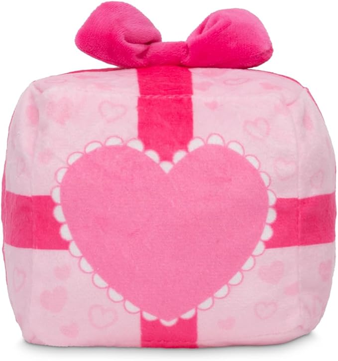 TeeTurtle Cat Valentine's Day Present Reversible Plushie - 4-Inch Two-Sided Flip Plush Toy with Embroidered Details - Cute Mini Collectible Plush for Kids, Teens, and Adults