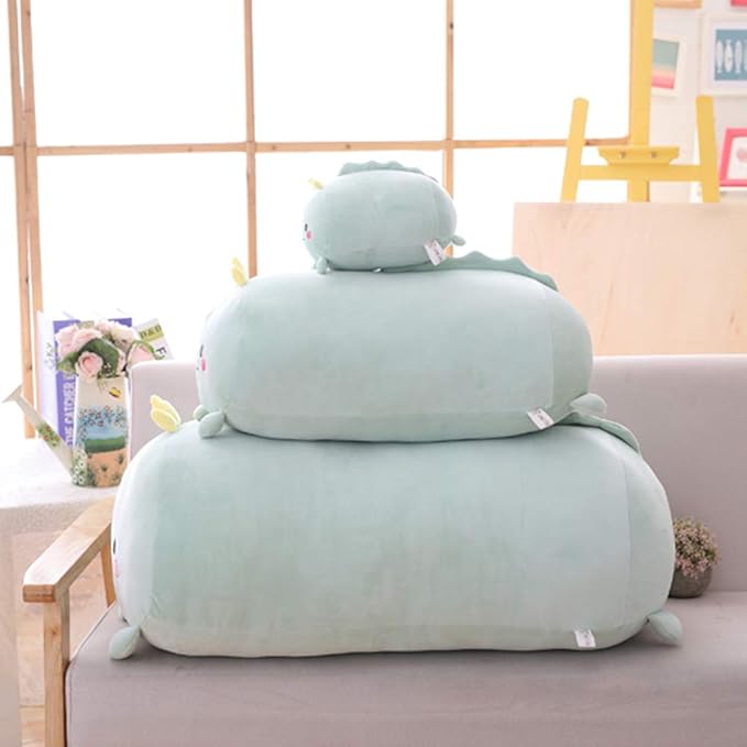 Cute Dinosaur Plush Stuffed Animal Toy Cylindrical Hugging Pillow Gifts for Kids Birthday, Valentine, Christmas, 8inch