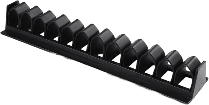 Plastic Horse Whip Holder Wall Mount, Equestrian Riding Crop Rack For Tack Room Storage Organizer, Stable Wall Bracket For Whips, Black Dressage Crop Hanger