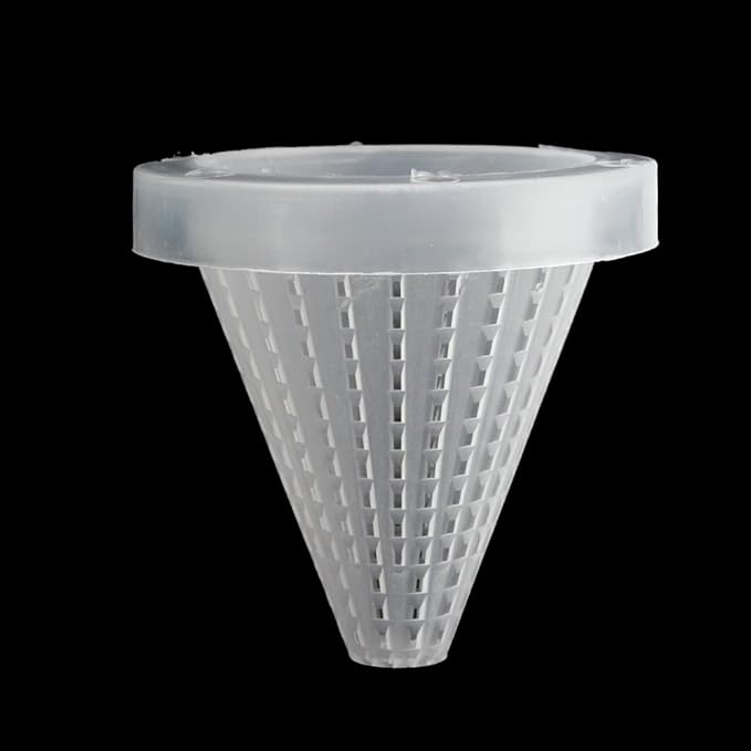 Senzeal 6PCS Aquarium Live Red Worm Cone Feeder Plastic Frozen Brine Shrimp Fish Food Feeding Cup for Fish Tank with Suckers