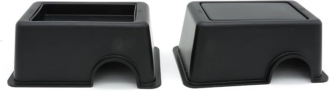 Reptile Hide Box Snake Hide Feel Secure and Safe, Gecko Hide (Black, Small 4 Pcs)