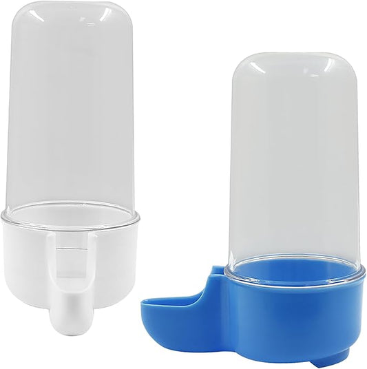 Uenhoy 4 Pcs Plastic Bird Feeder, 200ml/6.76 fl oz, For Parrots, Cockatiels, Budgies, Mice, Hamsters