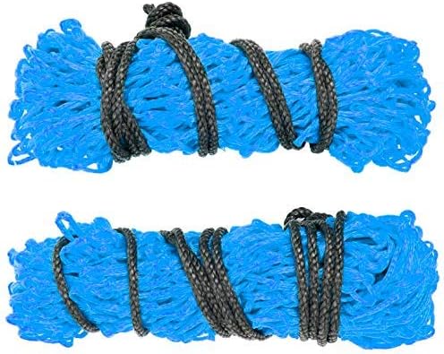 Majestic Ally 2 pcs Slow Feed 42” Hay Net for Horses, Strong Small 2x2” Holes, Nylon Rope Hanging, Adjustable Travel Feeder for Trailer and Stall, Simulates Grazing, Reduce Waste