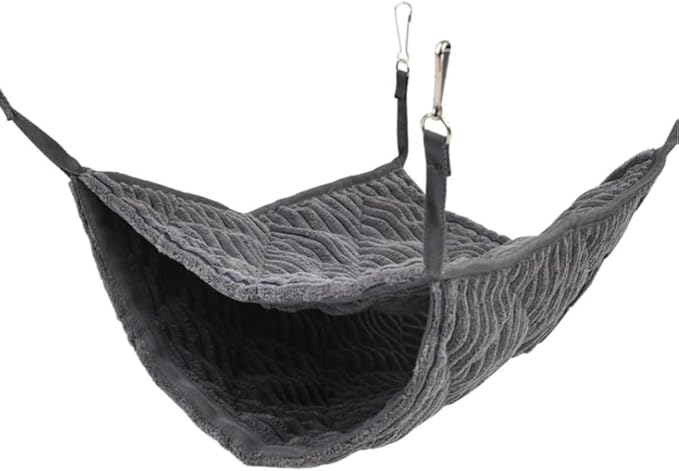 Large Ferret Hammock - Soft Fleece Hanging Bed for Play and Sleep, Warm & Cozy for Small Pets Like Sugar Gliders，Chinchillas, Rats, Hamsters
