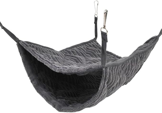 Large Ferret Hammock - Soft Fleece Hanging Bed for Play and Sleep, Warm & Cozy for Small Pets Like Sugar Gliders，Chinchillas, Rats, Hamsters