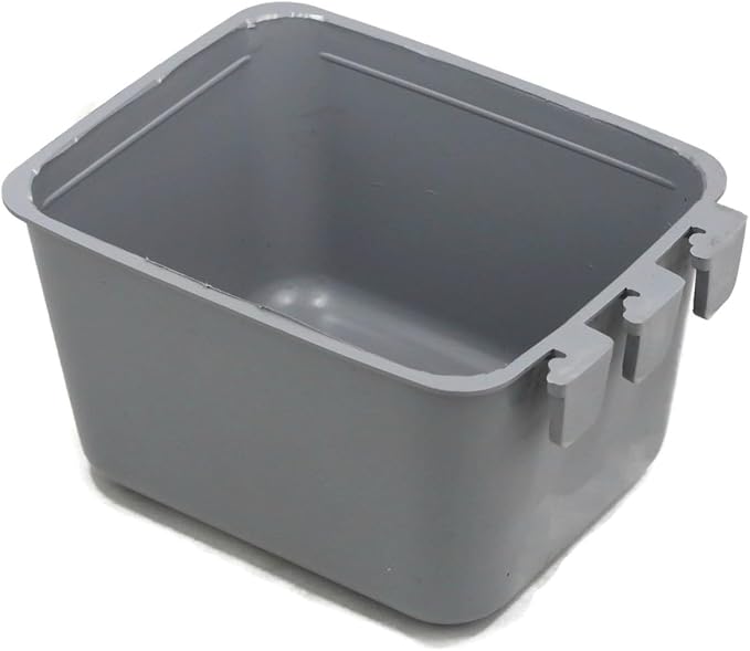 The ROP Shop 8-Pack - Gray Cage Cups for Feed & Water for Poultry, Ducks, Birds, Hamsters